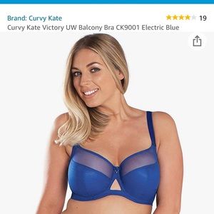 Curvy Kate Victory Unlined Bra Electric Blue